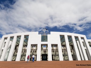Canberra - budova parlamentu - studium v Austrálii - Kukabara