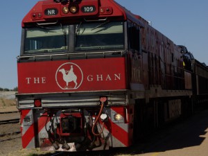 Ghan a jeho znak připomínající afgánskou velbloudí minulost