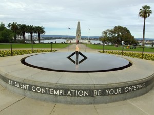 ANZAC memorial najdete v každém větším australském městě, tenhle je v Perthu