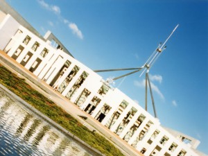 Canberra - budova parlamentu